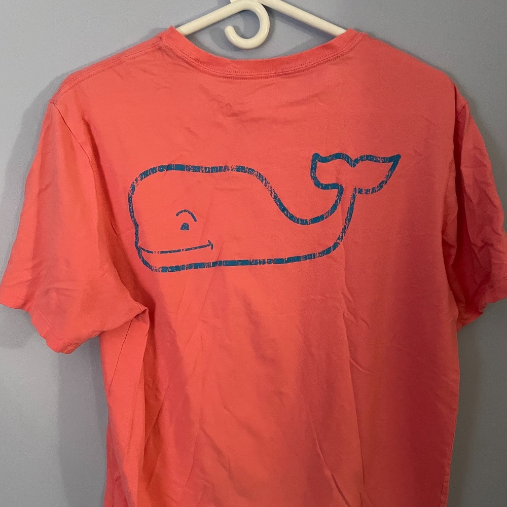 Pink Vineyard Vines Logo Tee Men's